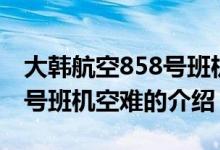 大韓航空858號班機空難（關(guān)于大韓航空858號班機空難的介紹）