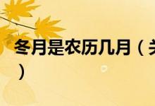 冬月是農(nóng)歷幾月（關(guān)于冬月是農(nóng)歷幾月的介紹）