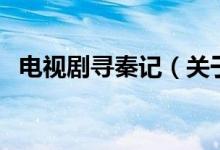 電視劇尋秦記（關于電視劇尋秦記的介紹）