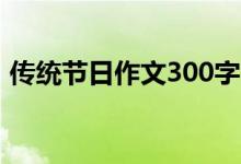 傳統(tǒng)節(jié)日作文300字（傳統(tǒng)節(jié)日的作文范文）