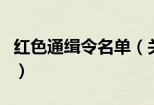 紅色通緝令名單（關(guān)于紅色通緝令名單的介紹）