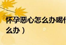 懷孕惡心怎么辦喝什么可以緩解（懷孕惡心怎么辦）