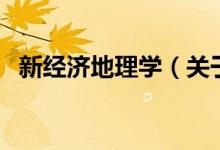 新經(jīng)濟地理學（關于新經(jīng)濟地理學的介紹）