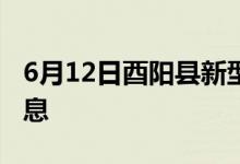 6月12日酉陽(yáng)縣新型冠狀病毒肺炎疫情最新消息