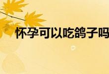 懷孕可以吃鴿子嗎（懷孕可以吃鴿子嗎）