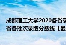 成都理工大學(xué)2020各省錄取分?jǐn)?shù)線（2019成都理工大學(xué)各省各批次錄取分?jǐn)?shù)線【最新】）