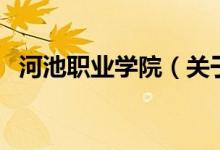 河池職業(yè)學(xué)院（關(guān)于河池職業(yè)學(xué)院的介紹）