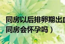 同房以后排卵期出血會懷孕嗎（排卵期出血后同房會懷孕嗎）