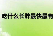 吃什么長胖最快最有營養(yǎng)（吃什么長胖最快）