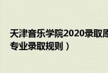 天津音樂學(xué)院2020錄取原則（2022年天津音樂學(xué)院藝術(shù)類專業(yè)錄取規(guī)則）