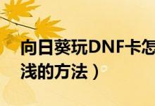 向日葵玩DNF卡怎么辦（教幾個(gè)讓你受益匪淺的方法）