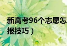 新高考96個(gè)志愿怎么填報(bào)（2022最新志愿填報(bào)技巧）