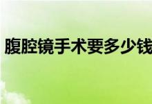 腹腔鏡手術(shù)要多少錢（腹腔鏡手術(shù)要多少錢）