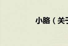 小胳（關于小胳的介紹）