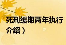 死刑緩期兩年執(zhí)行（關(guān)于死刑緩期兩年執(zhí)行的介紹）