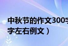 中秋節(jié)的作文300字左右（中秋節(jié)的作文300字左右例文）