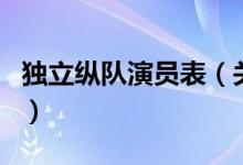 獨立縱隊演員表（關(guān)于獨立縱隊演員表的介紹）