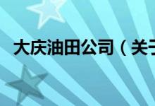 大慶油田公司（關(guān)于大慶油田公司的介紹）