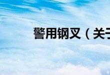 警用鋼叉（關于警用鋼叉的介紹）