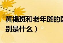 黃褐斑和老年斑的區(qū)別（黃褐斑和老年斑的區(qū)別是什么）