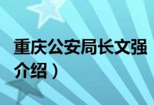 重慶公安局長文強（關(guān)于重慶公安局長文強的介紹）