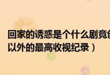 回家的誘惑是個什么劇竟創(chuàng)造了至今湖南衛(wèi)視除（還珠格格 以外的最高收視紀錄）