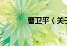 曹衛(wèi)平（關于曹衛(wèi)平的介紹）