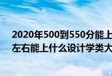 2020年500到550分能上的大學(xué)（2022高考500分-550分左右能上什么設(shè)計學(xué)類大學(xué)）
