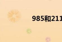 985和211的大學有哪些