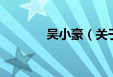 吳小豪（關(guān)于吳小豪的介紹）