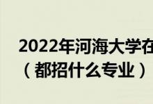 2022年河海大學(xué)在安徽招生計(jì)劃及招生人數(shù)（都招什么專業(yè)）