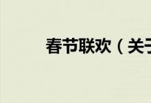 春節(jié)聯(lián)歡（關(guān)于春節(jié)聯(lián)歡的介紹）