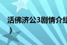活佛濟(jì)公3劇情介紹（該劇是什么時候播出的）