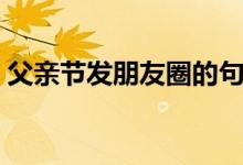 父親節(jié)發(fā)朋友圈的句子（適合發(fā)的句子盤點）