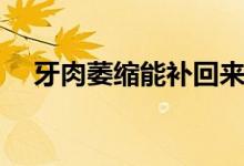 牙肉萎縮能補(bǔ)回來(lái)嗎（牙肉萎縮怎么辦）