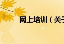 網(wǎng)上培訓(xùn)（關(guān)于網(wǎng)上培訓(xùn)的介紹）