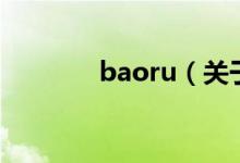 baoru（關(guān)于baoru的介紹）