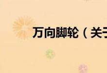 萬向腳輪（關(guān)于萬向腳輪的介紹）