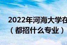 2022年河海大學(xué)在江蘇招生計(jì)劃及招生人數(shù)（都招什么專業(yè)）