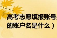 高考志愿填報(bào)賬號(hào)是什么（2022高考填志愿的賬戶名是什么）
