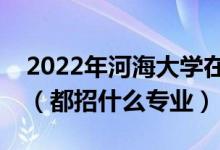 2022年河海大學(xué)在河南招生計劃及招生人數(shù)（都招什么專業(yè)）