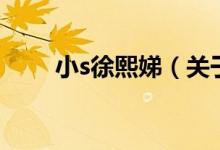 小s徐熙娣（關(guān)于小s徐熙娣的介紹）
