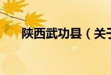 陜西武功縣（關(guān)于陜西武功縣的介紹）