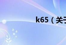 k65（關(guān)于k65的介紹）