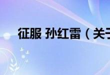 征服 孫紅雷（關(guān)于征服 孫紅雷的介紹）