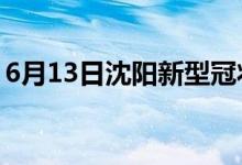 6月13日沈陽(yáng)新型冠狀病毒肺炎疫情最新消息