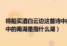 將船買(mǎi)酒白云邊這首詩(shī)中的南湖是指(將船買(mǎi)酒白云邊該詩(shī)中的南湖是指什么湖)