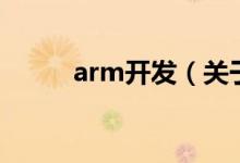 arm開發(fā)（關(guān)于arm開發(fā)的介紹）
