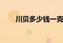 川貝多少錢一克（川貝多少錢一克）