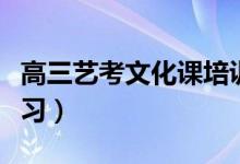 高三藝考文化課培訓(xùn)（高三藝考文化課怎么補(bǔ)習(xí)）
